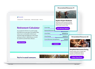 Laptop with Personalized Website